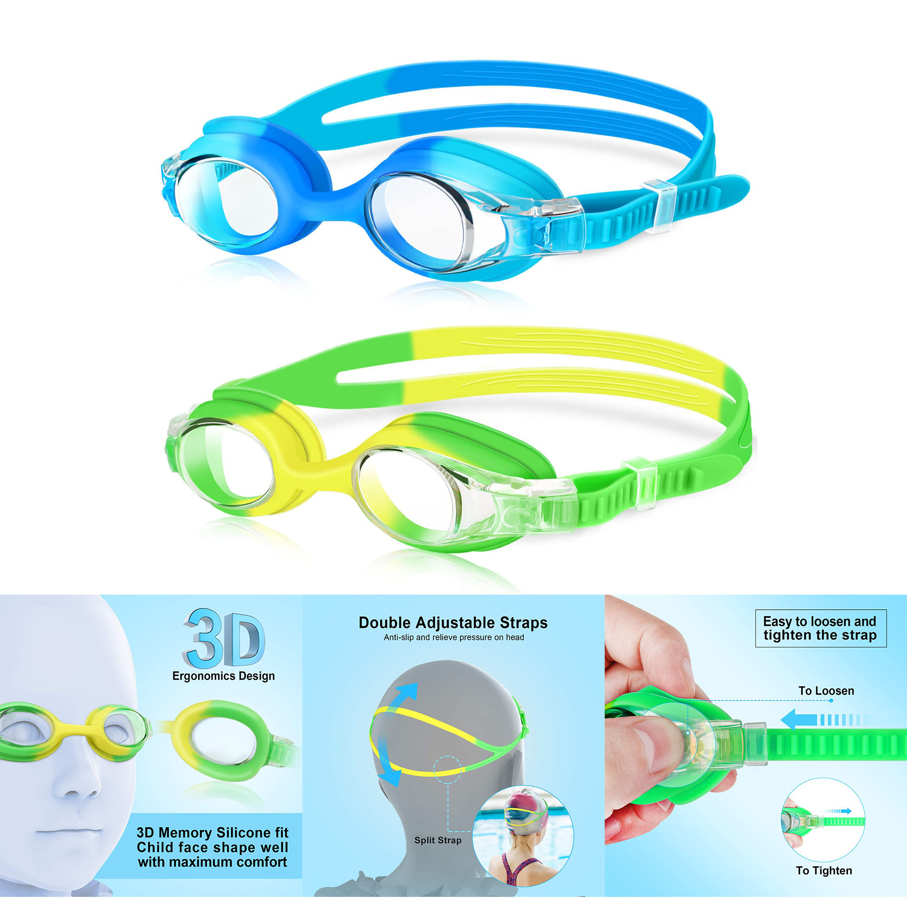 Kids Swim Goggles 2