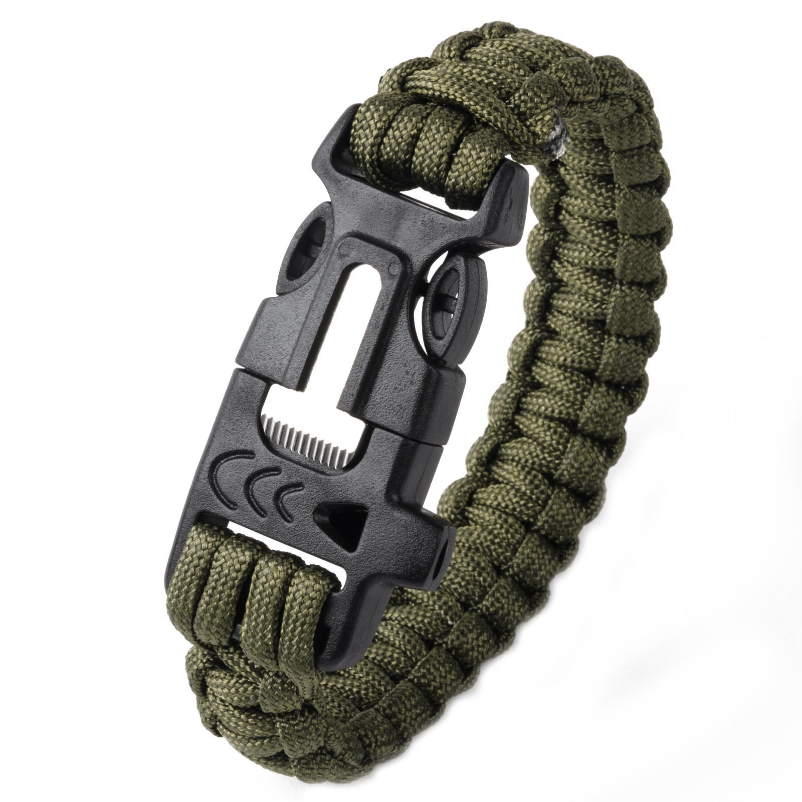 Outdoor Survival Bracelet W/ Flint 1