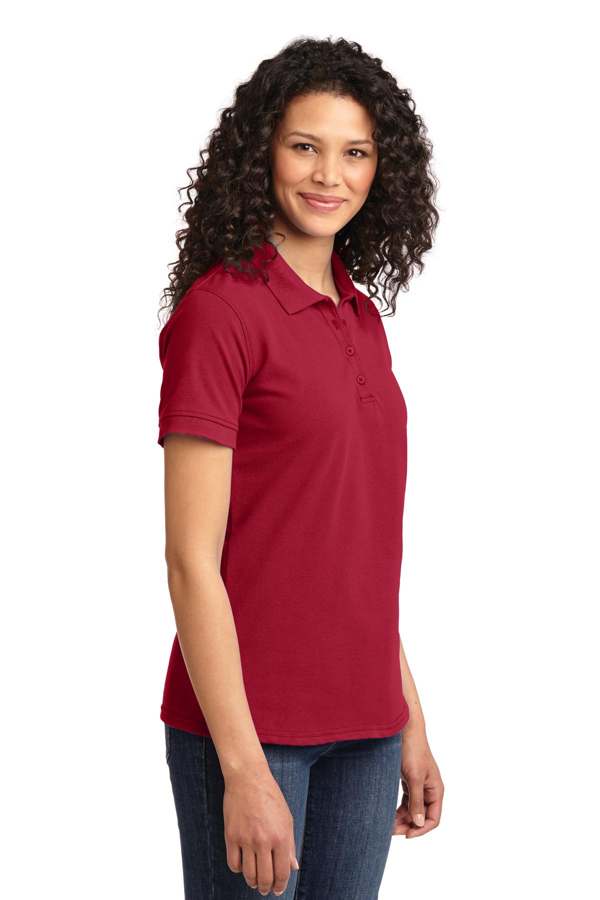 Port & Co Women's Core Blend Pique Polo. LKP155 90