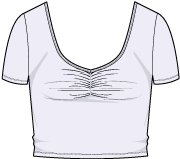 UA Motion Ruched Girls' Short Sleeve 2