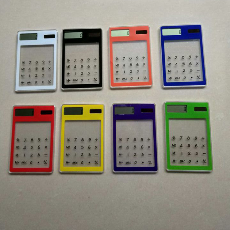 Multifunction Solar Power Transparent Touch Screen Calculato 3