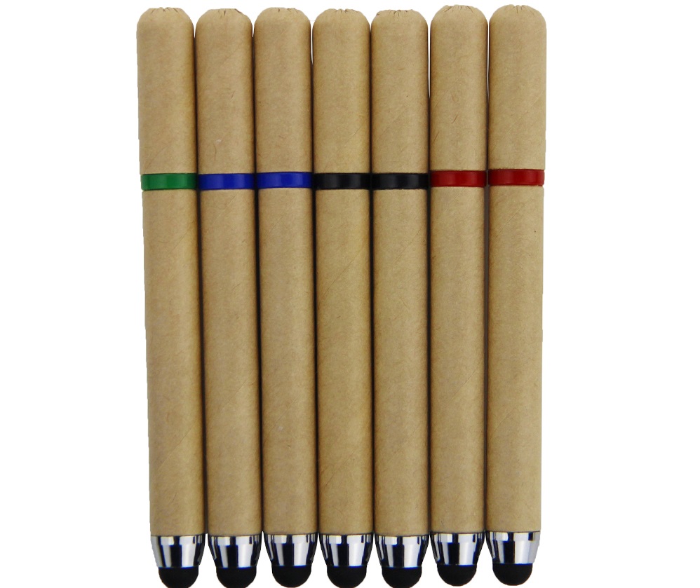 Paper Recycled Pens with Stylus 5