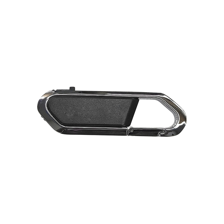 Carabiner USB Drive With Metal Rim And Capless Push/Retract USB 25
