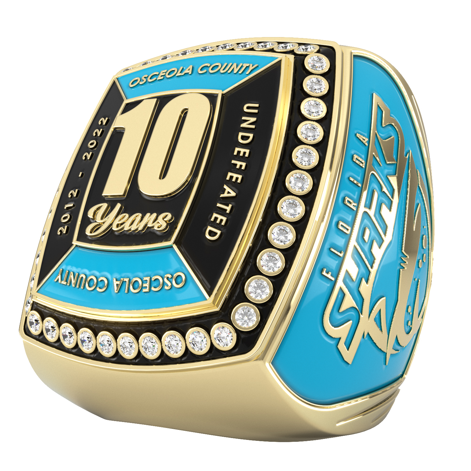 Custom Epic Ring w/ Custom Top & 2 Custom Sides