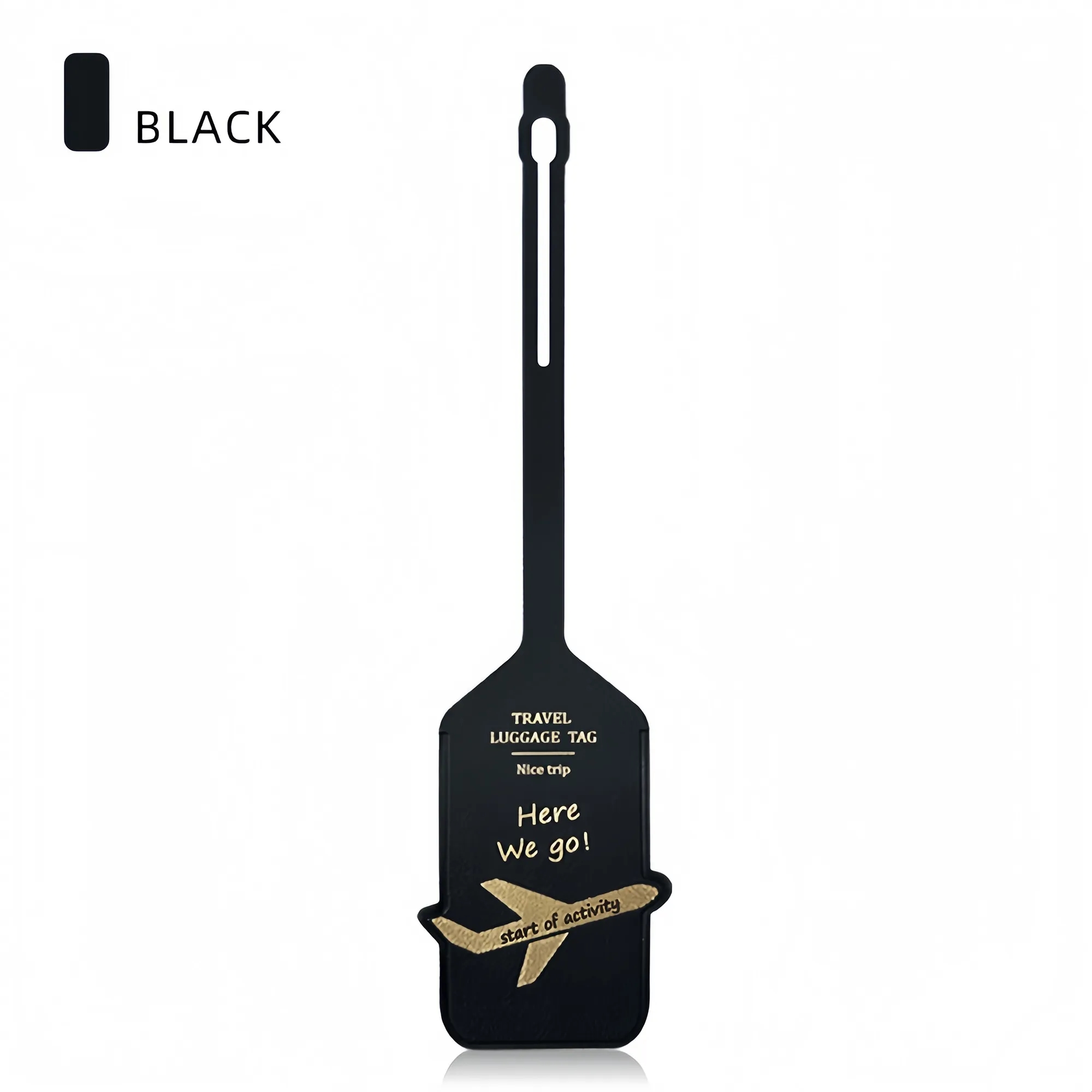 Double Sided PU Leather Luggage Tag For Travel 5