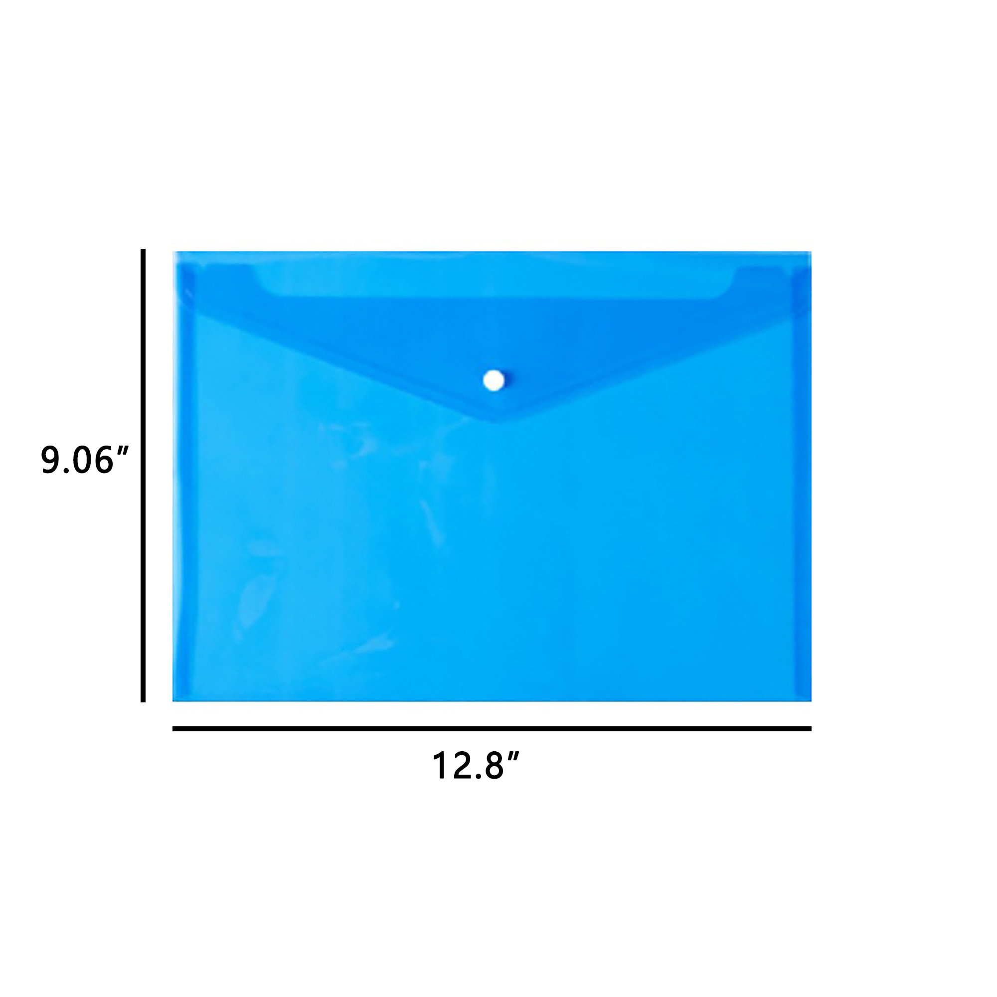 Transparent Snap Button Document Folder Polypropylene 7