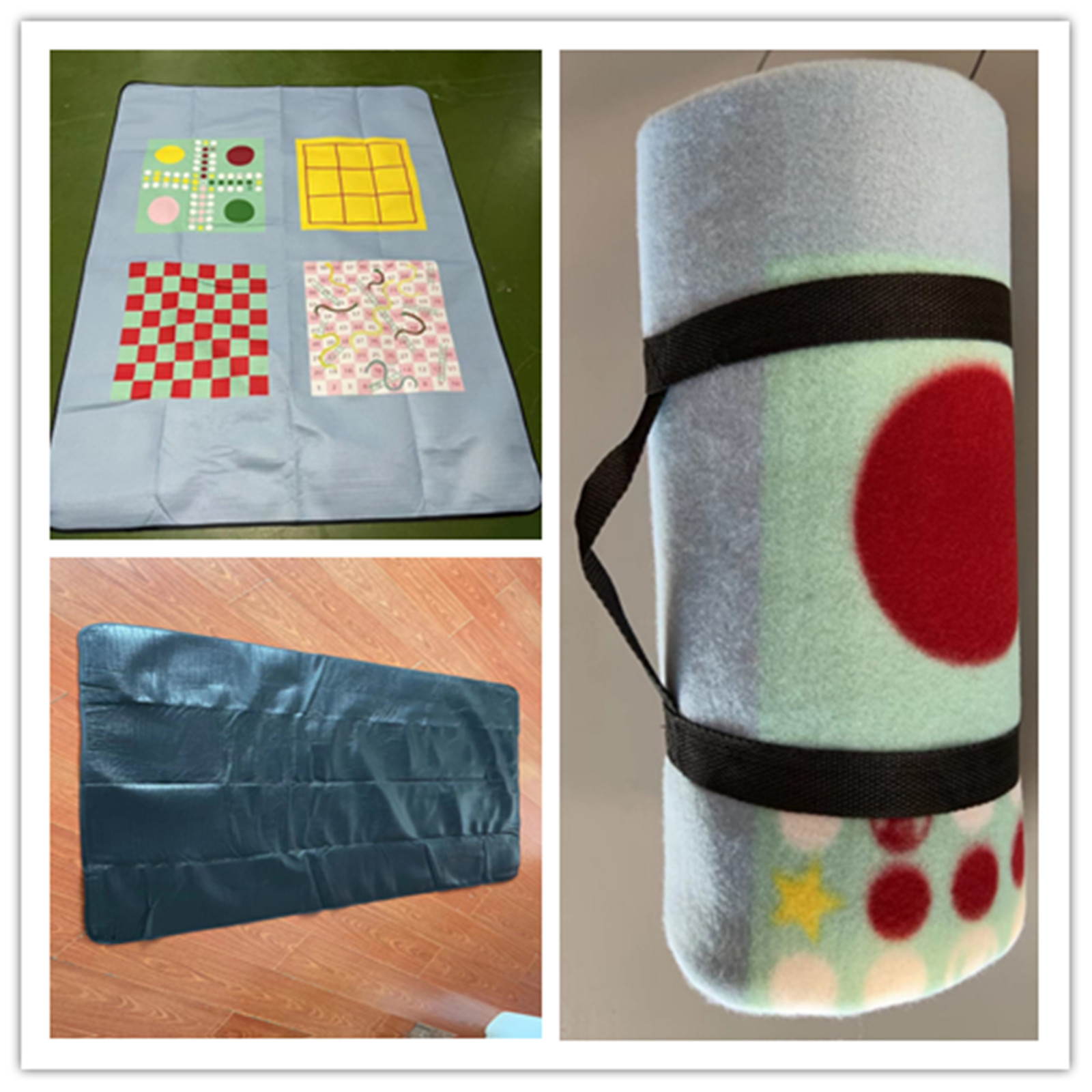 Portable PE Waterproof Camping Beach Picnic Blankets 3