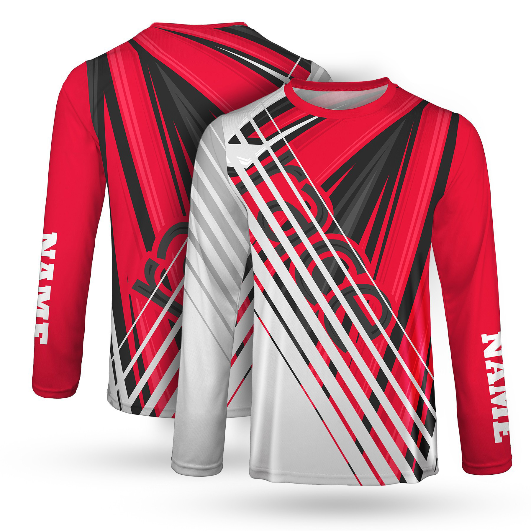 Custom Full Color Dye Sublimation Long Sleeve T-Shirt 5
