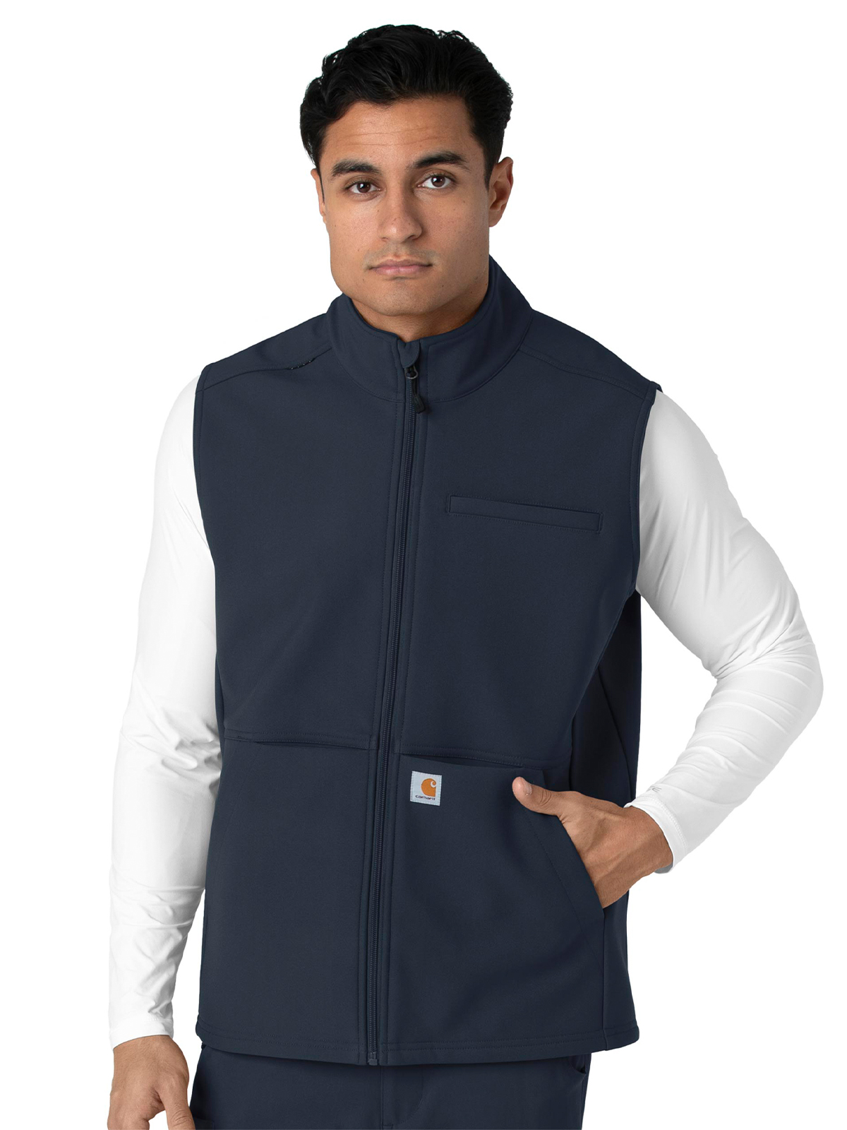 Carhartt Scrubs - Rugged Flex Peak - Men's Four-Pocket Bonded Fleece Vest