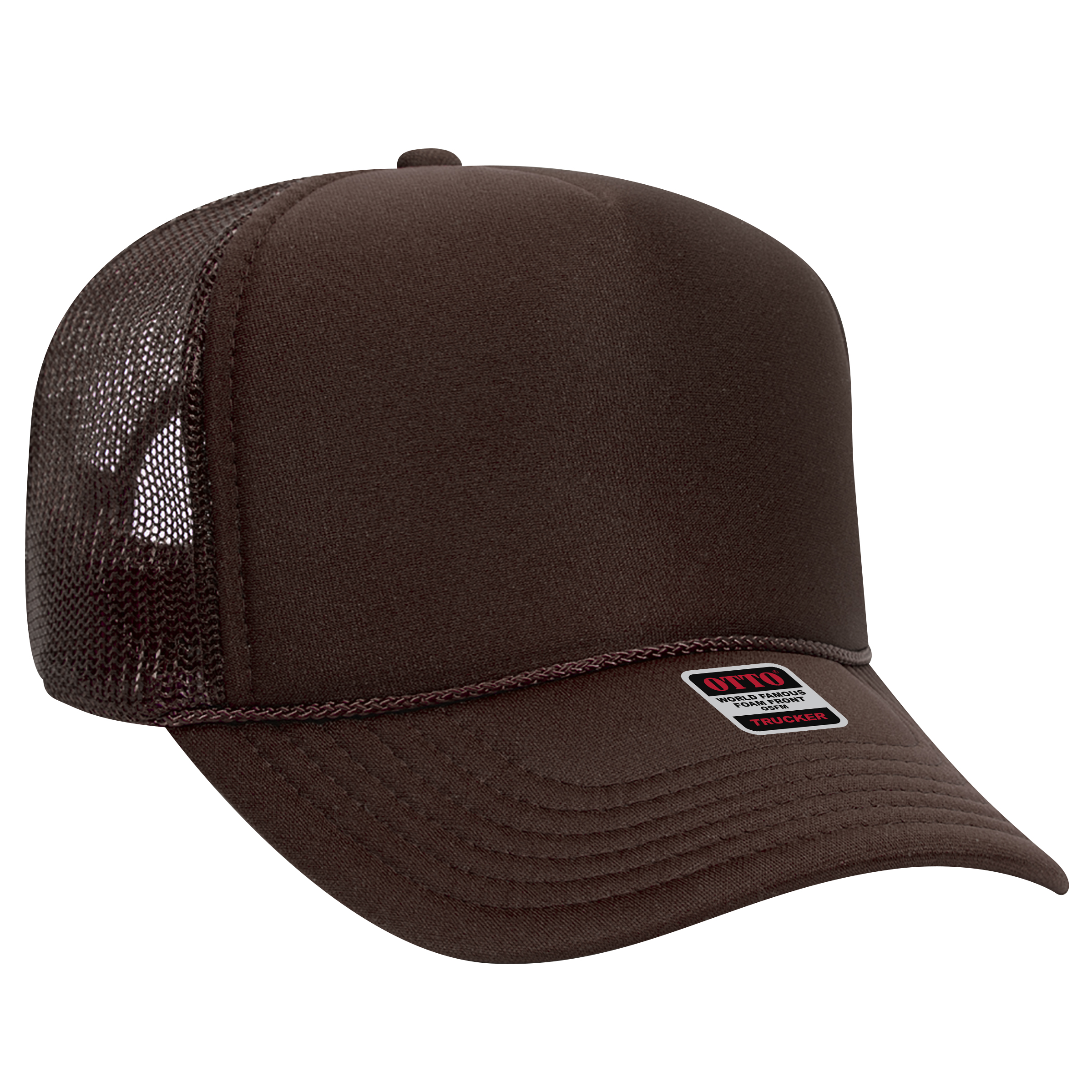 OTTO CAP® 5 Panel Mid Profile Mesh Back Trucker Hat 47