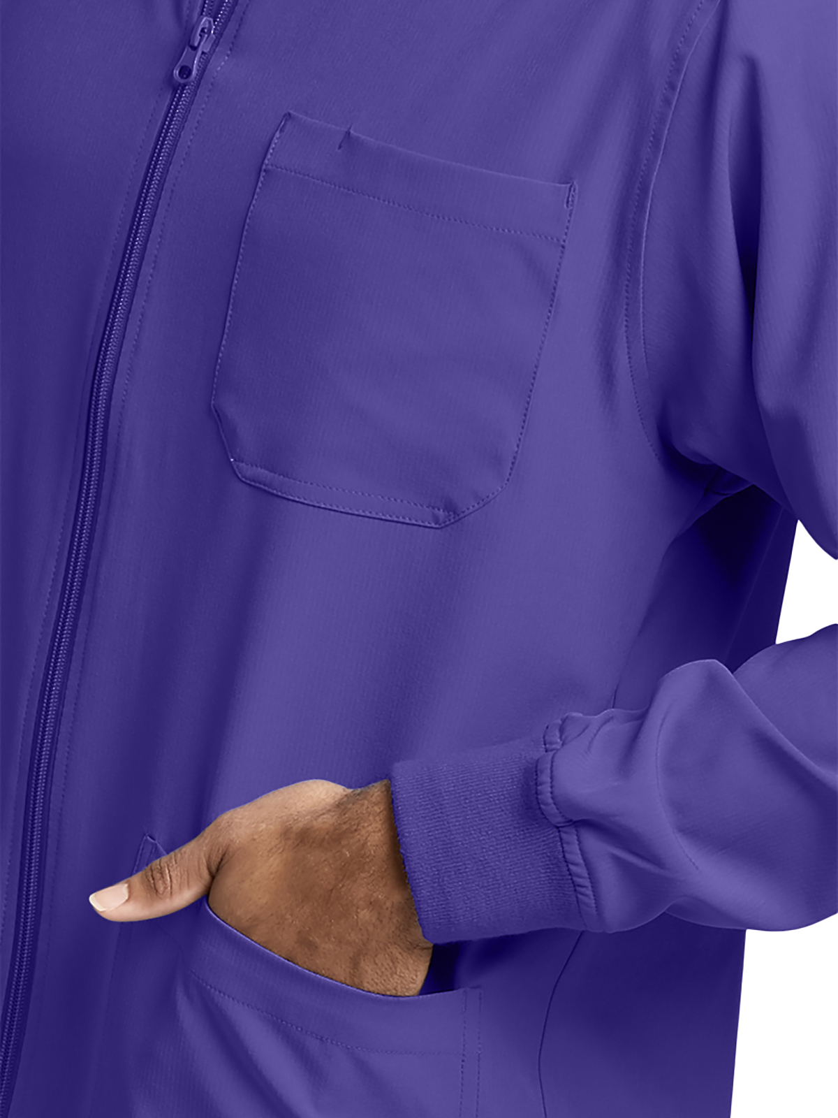 Skechers - Men's Three-Pocket Zip-Up Structure Warm-Up Scrub Jacket 58