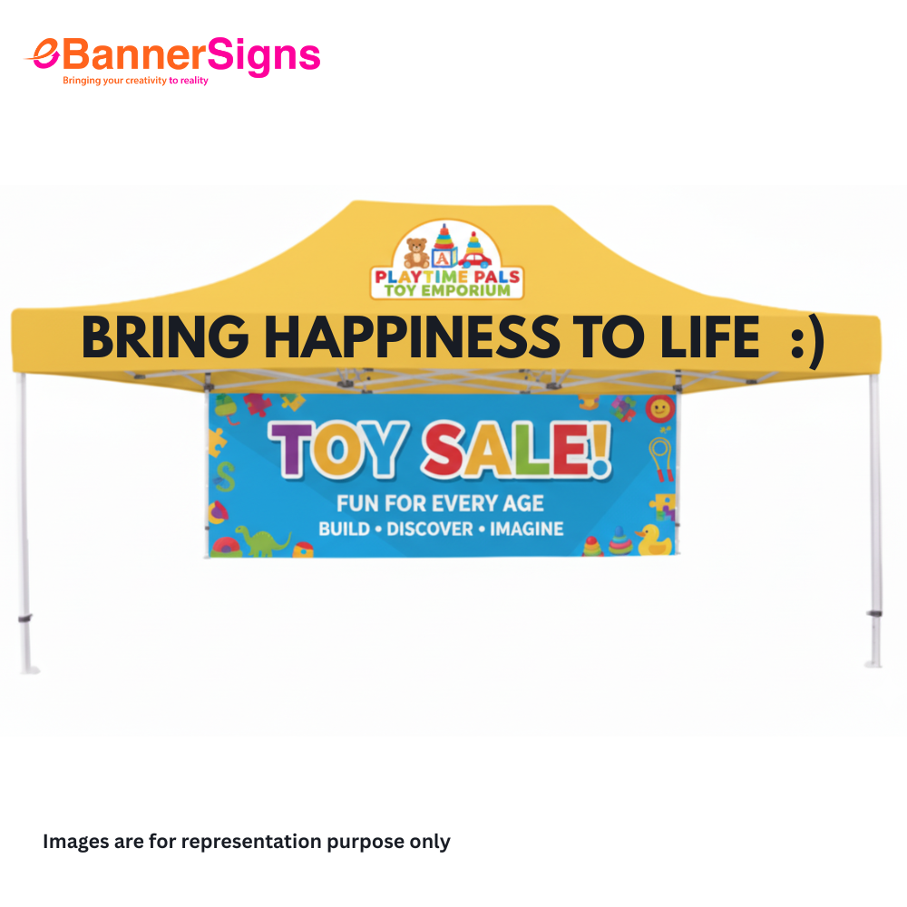 Canopy Tent 13 x 20 (Topper + Hardware + Full Single Side Backwall) 3