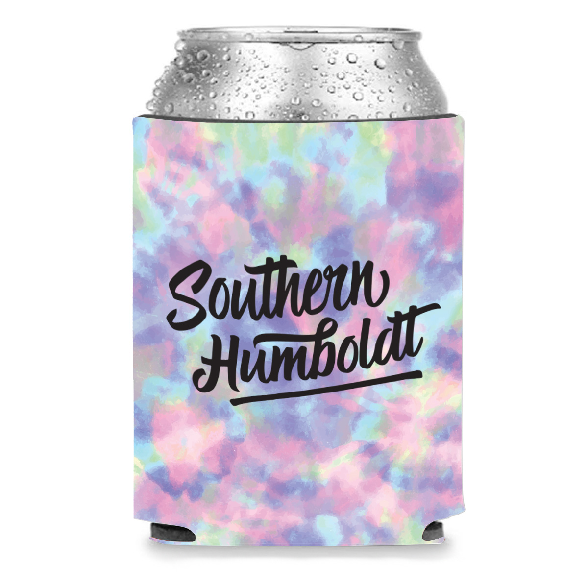 Collapsible Premium Foam Tie Dye Can Cooler - Full Color Sublimation, custom koozie with logo imprint 2