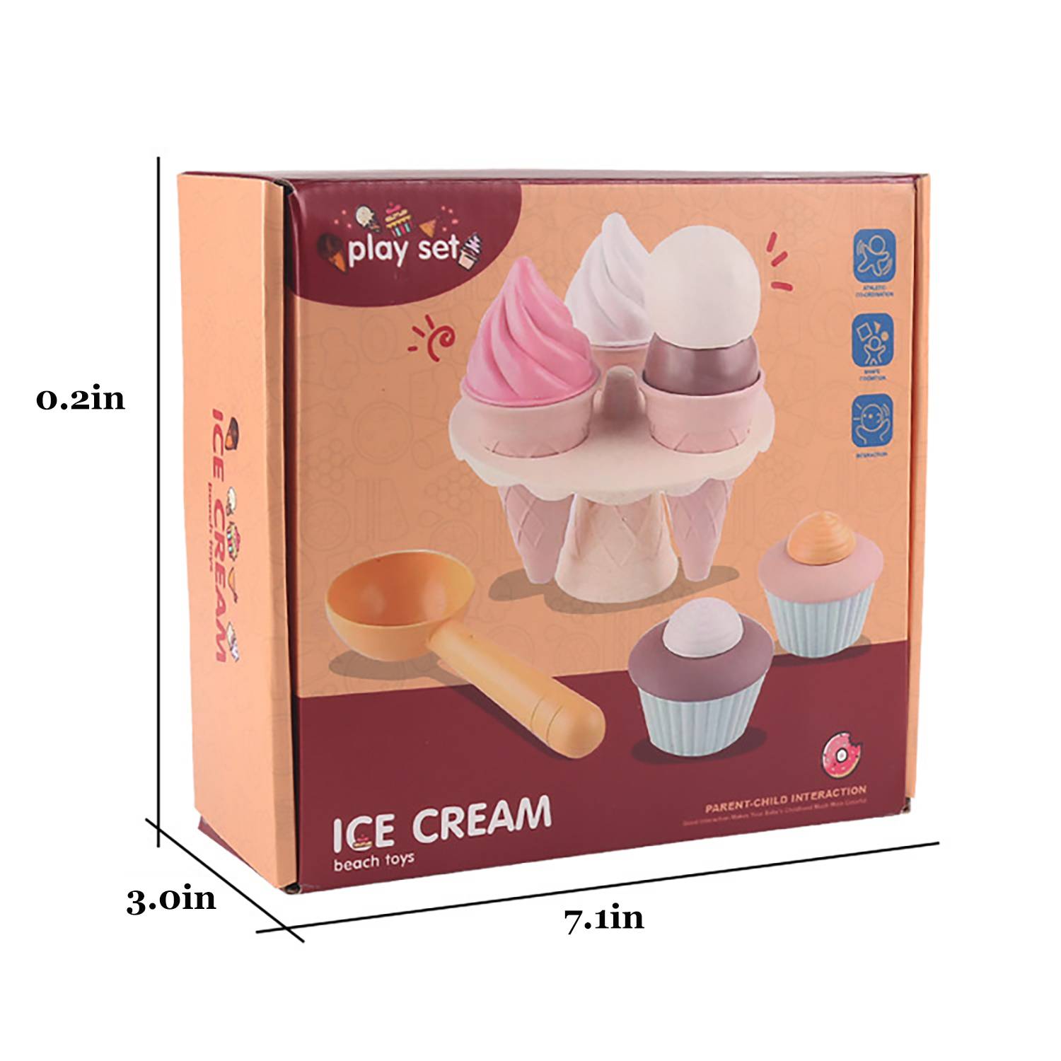 Children's DIY Ice Cream & Cake Playset Toy 1