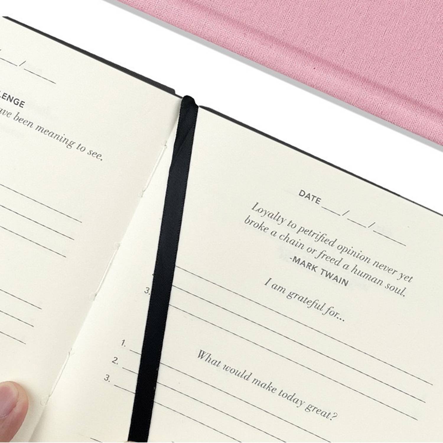 Hardcover Daily Planner Reflection Journal notebook 2