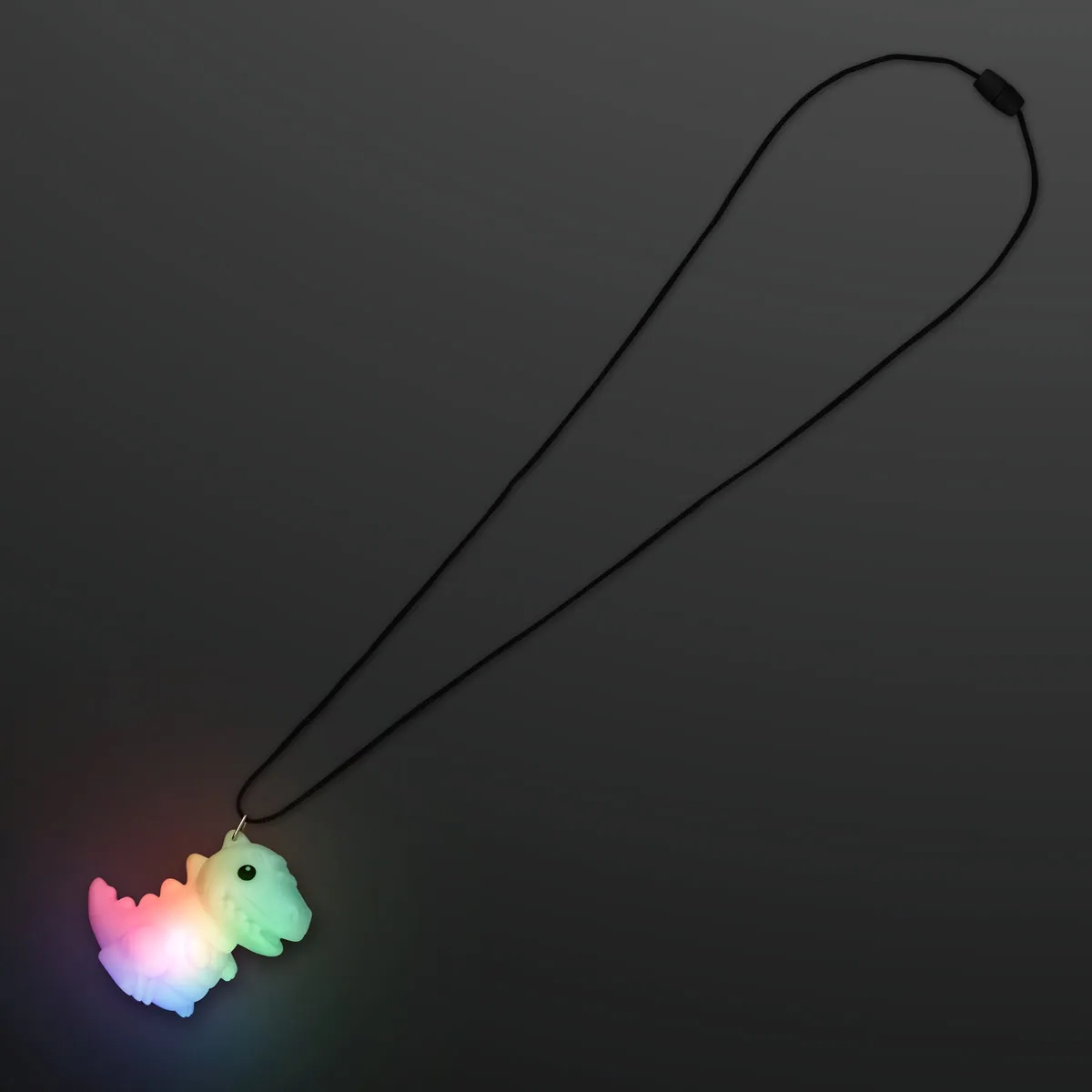 Light Up Dinosaur Necklace, Color Change LED 3