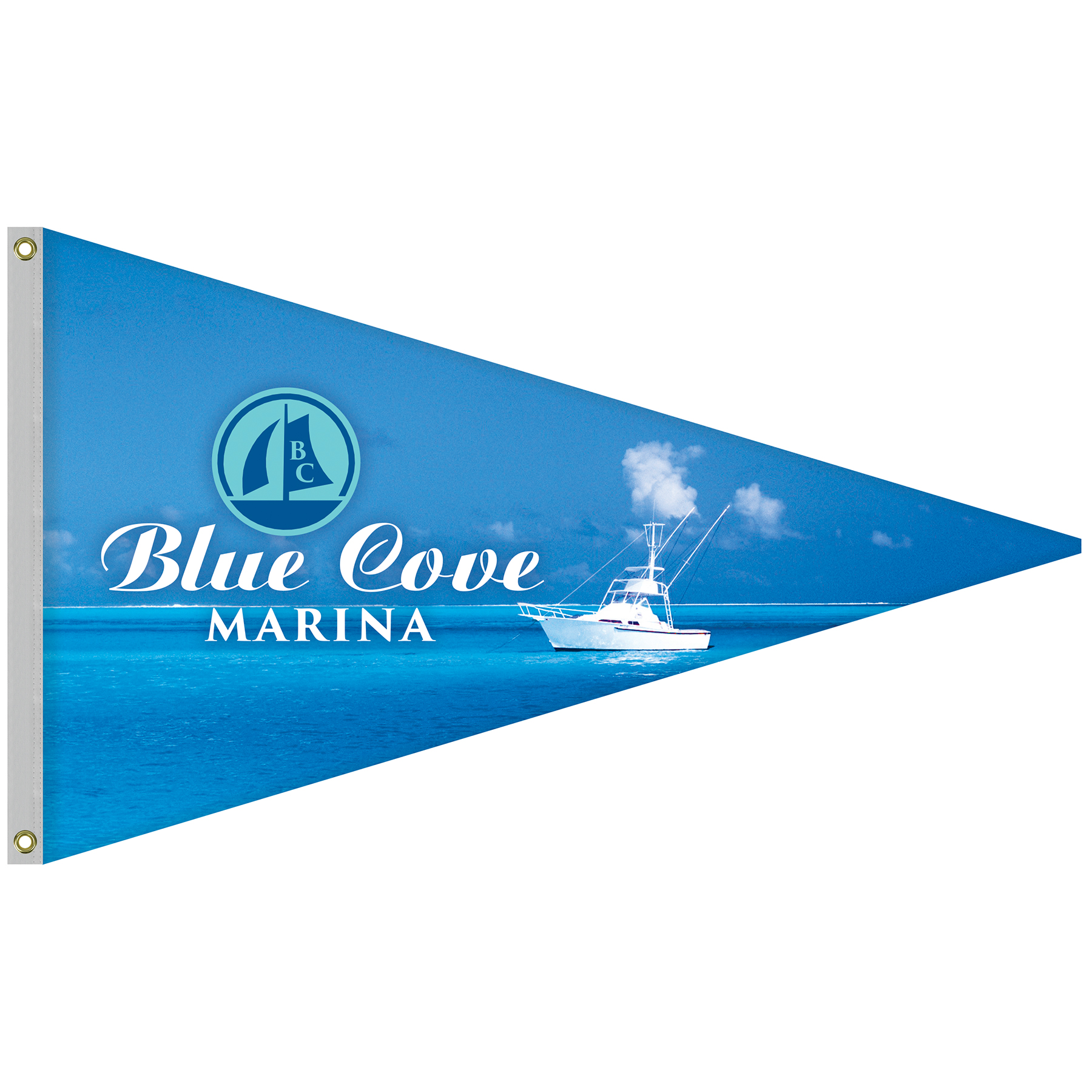 Single Reverse Knitted Polyester Pennant Boat Flag (36"x60") 11