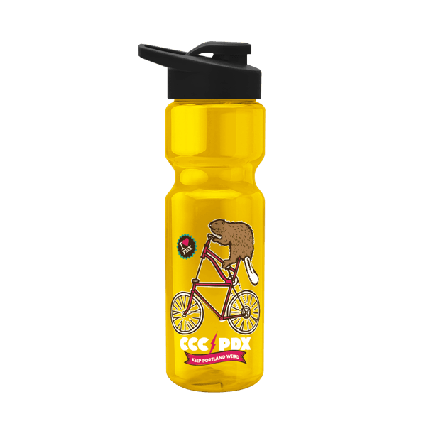 Blazer 28oz Transparent Bike Bottle w/Drink-thru Lid 542