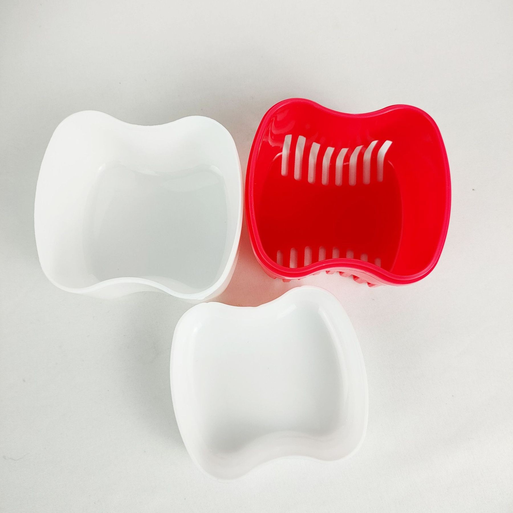 Denture Bath Case With Basket Retainer Soaking Box 6