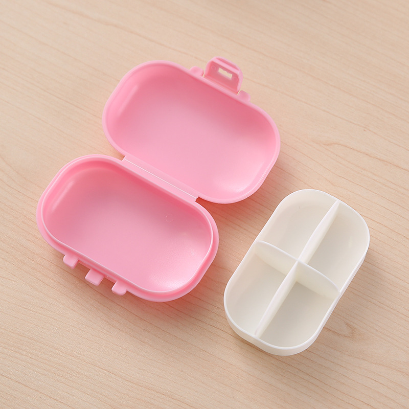 4 Compartments Portable Pill Box 8