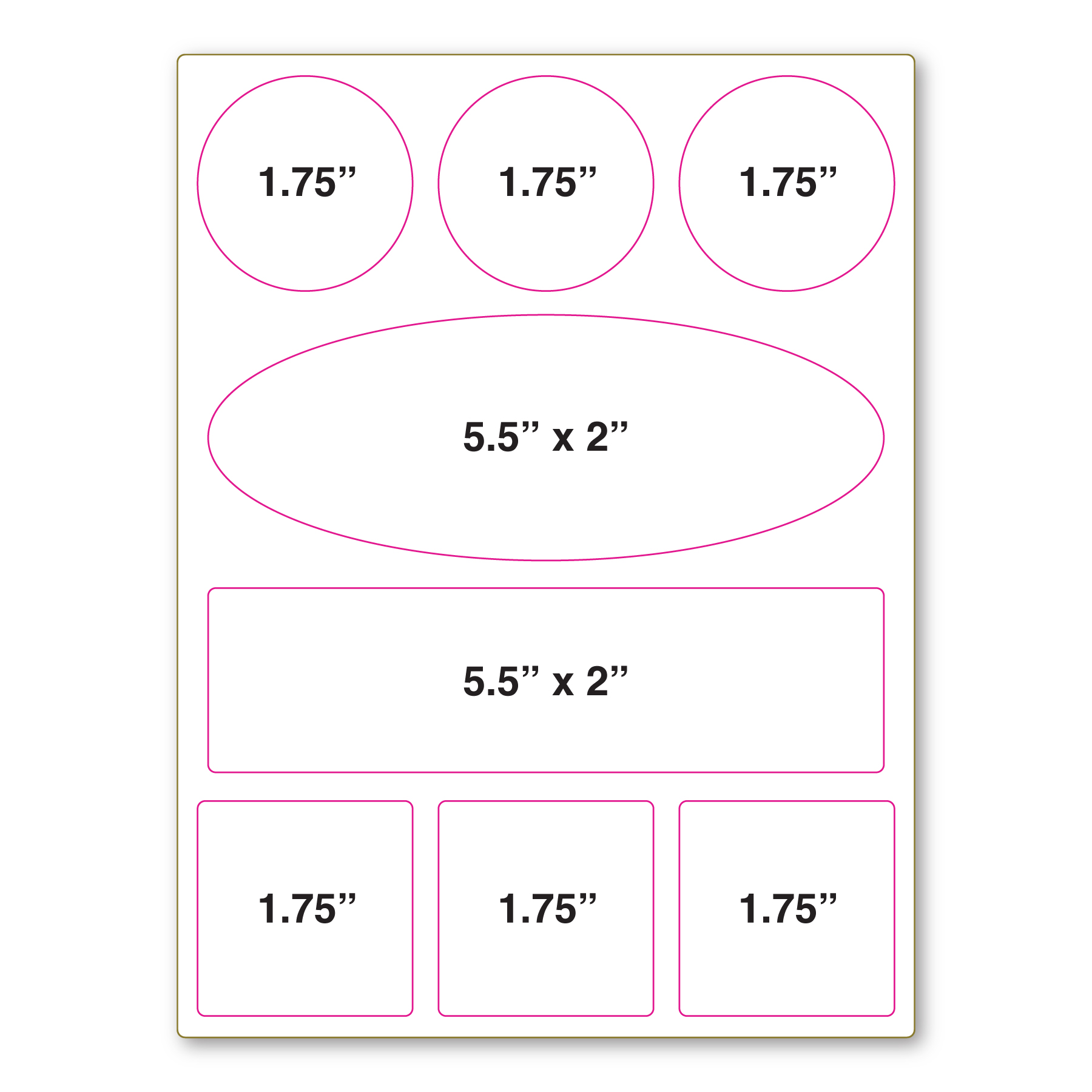 Repositionable Decal Sticker Sheet 6" x 8" - 4 Mil 4