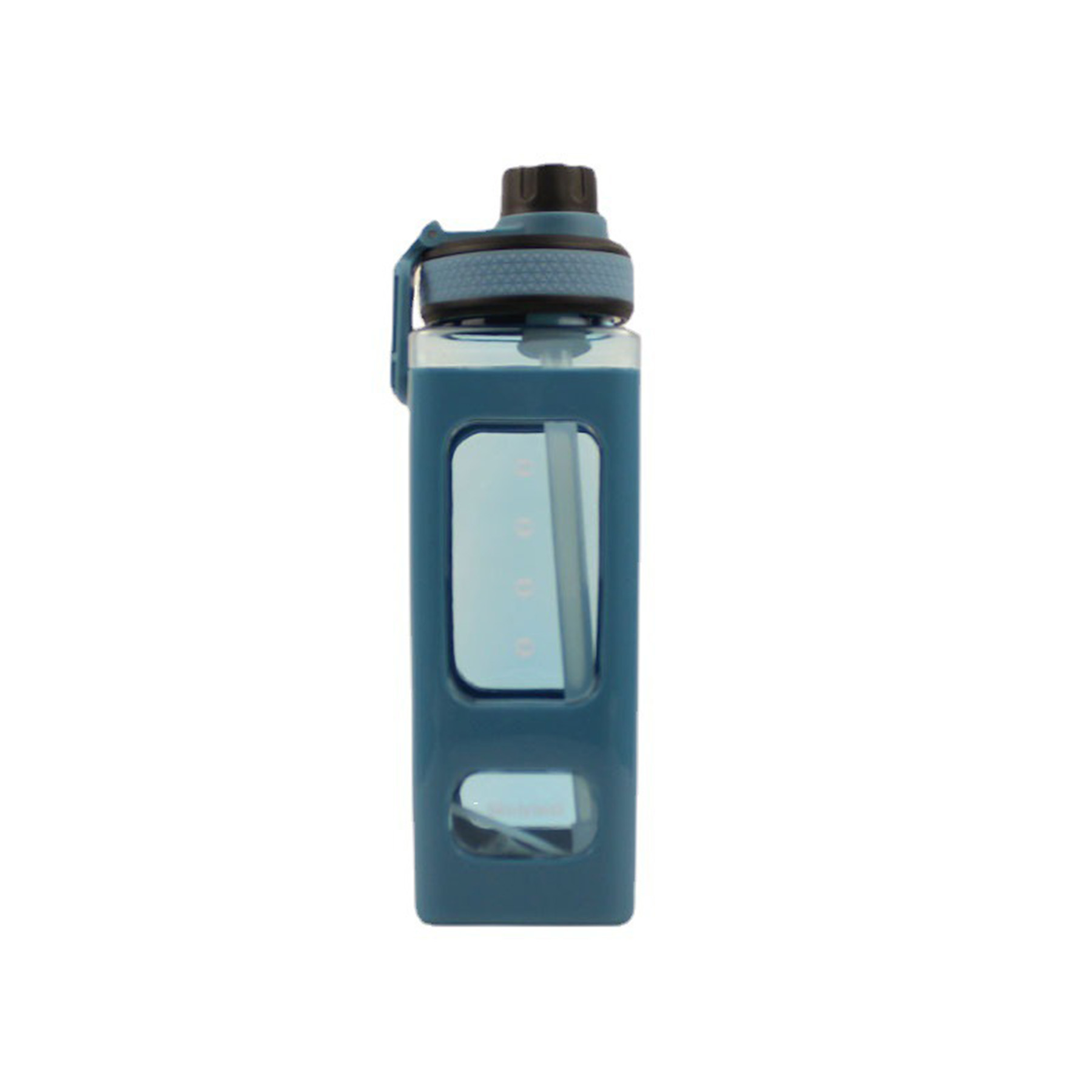 Square Drinking Bottle With Straw 4