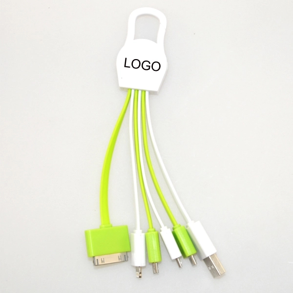 Multi Adpator Charging Cable with Carabiner Clip 9
