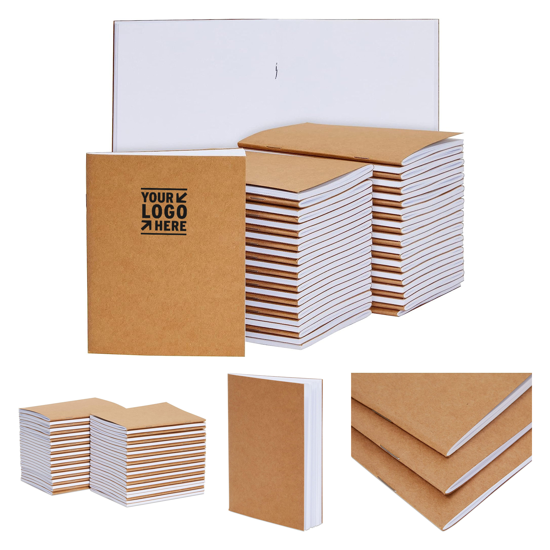 4.25" x 5.5" 24 Sheets Small Blank Notebook 2