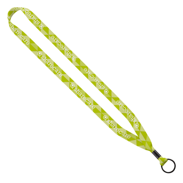 5/8" Tubular Lanyard with Metal Crimp & Metal Split-Ring 2