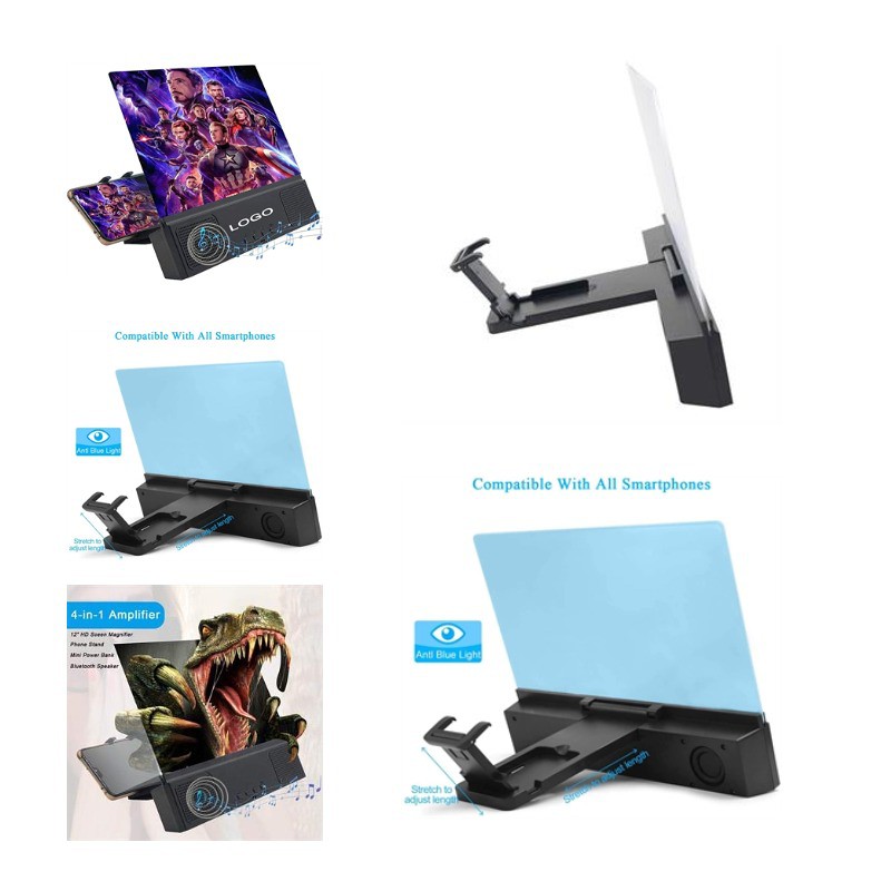 Phone Screen Magnifier with Bluetooth Speaker 12'' 1