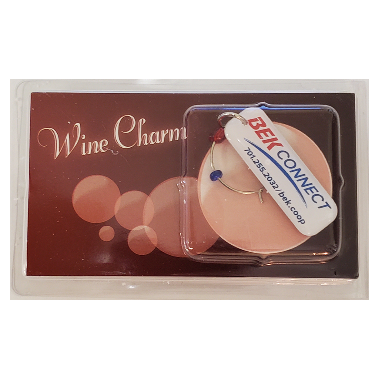 Wine Glass / Coffee Mug Charm with double sided custom shape Up to 1 Sq. In. 1