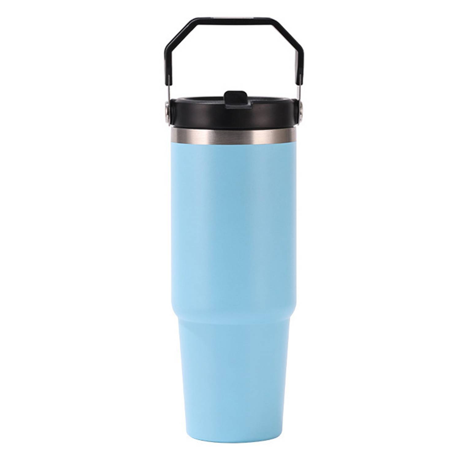 20oz Portable Stainless Steel Insulated Cup w/ Straw 7