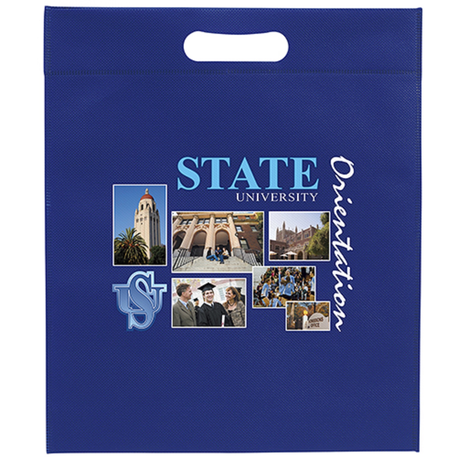 13W x 15H x 3 - Non-Woven Die Cut Bag - ColorVista 3