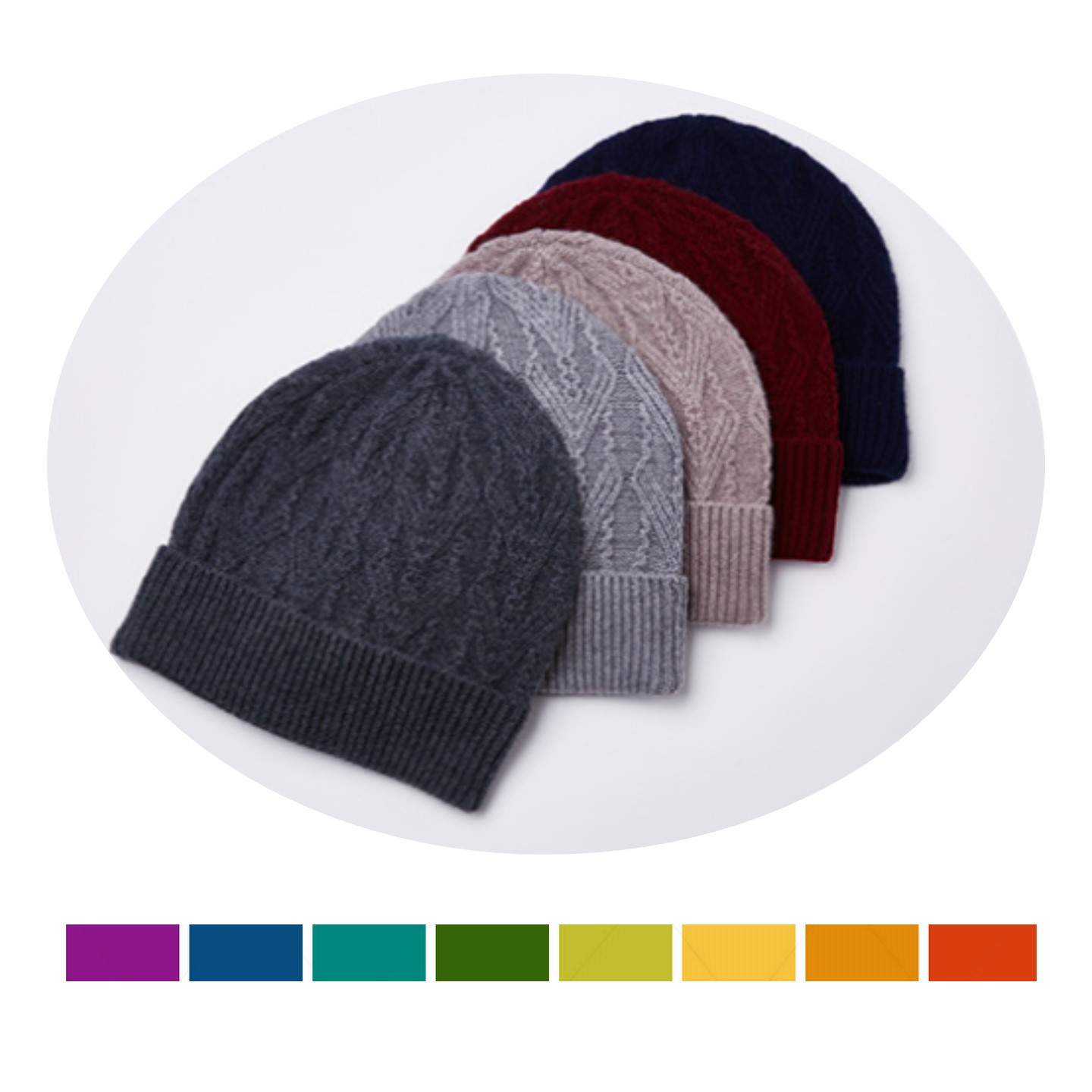 100% Merino Blend Soft Warm Beanie 2