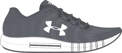 UA Pursuit Grade School Running Shoes 4