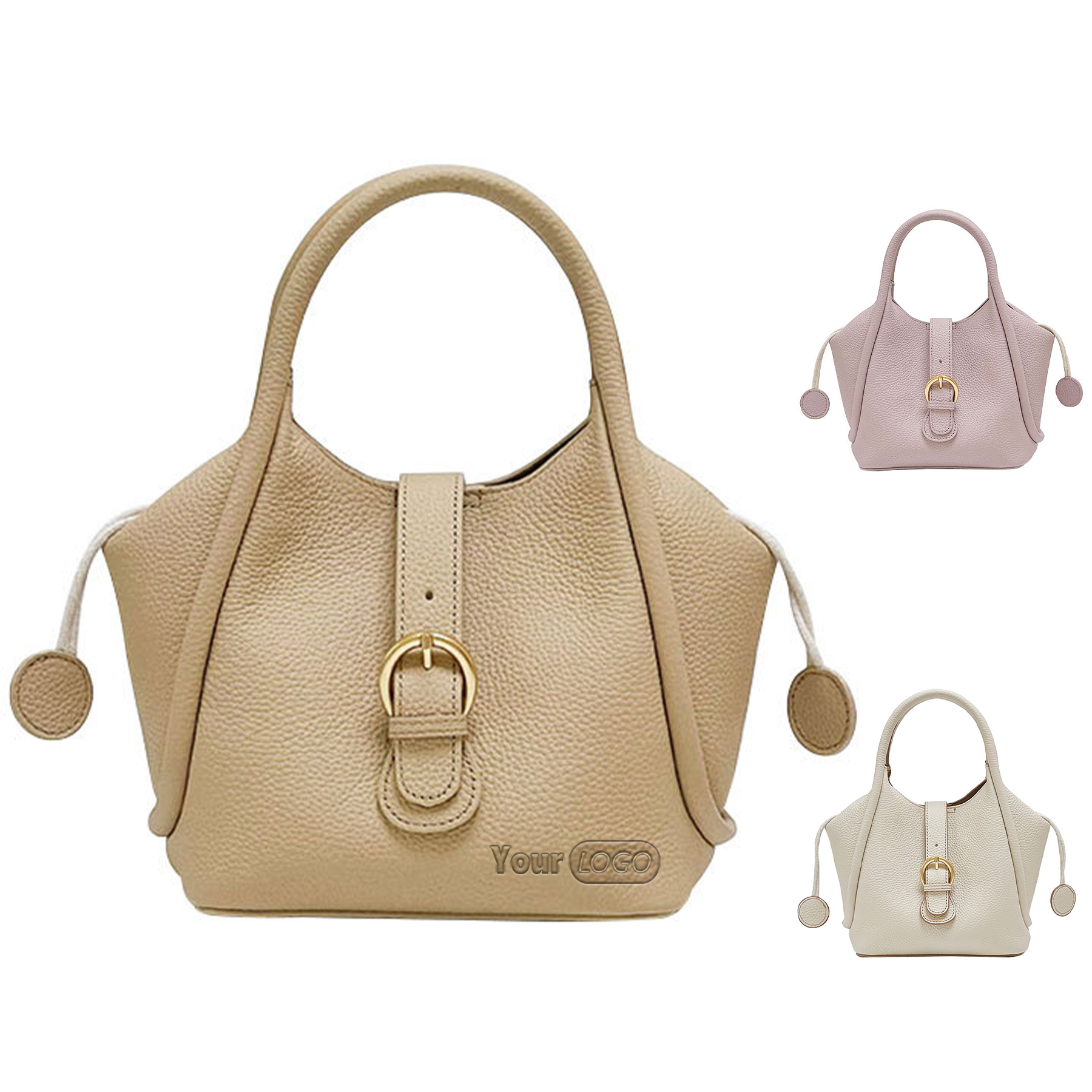 Genuine Leather Simple geometric shoulder cross-body bag 7