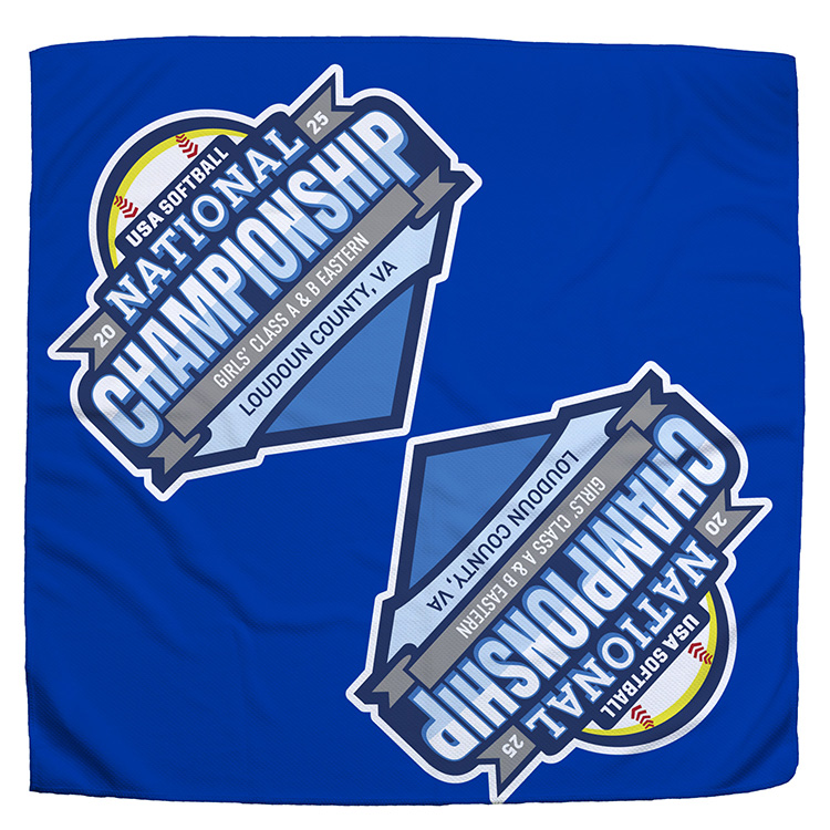 "THE COOLING BANDANA" Recylced RPET 155 GSM Full Color Sublimation – 22" H x 22" W 4