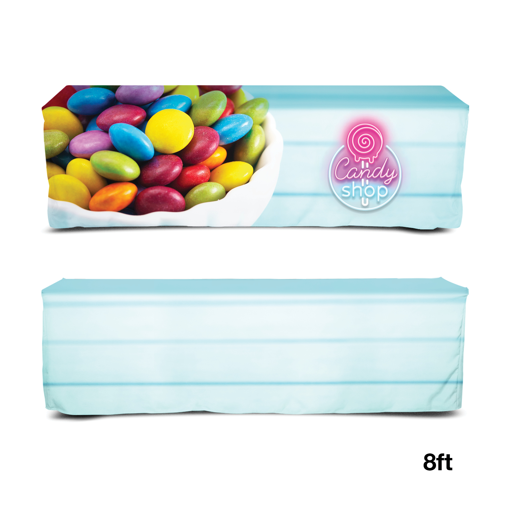 DisplaySplash 8' Fitted Table Cover 8