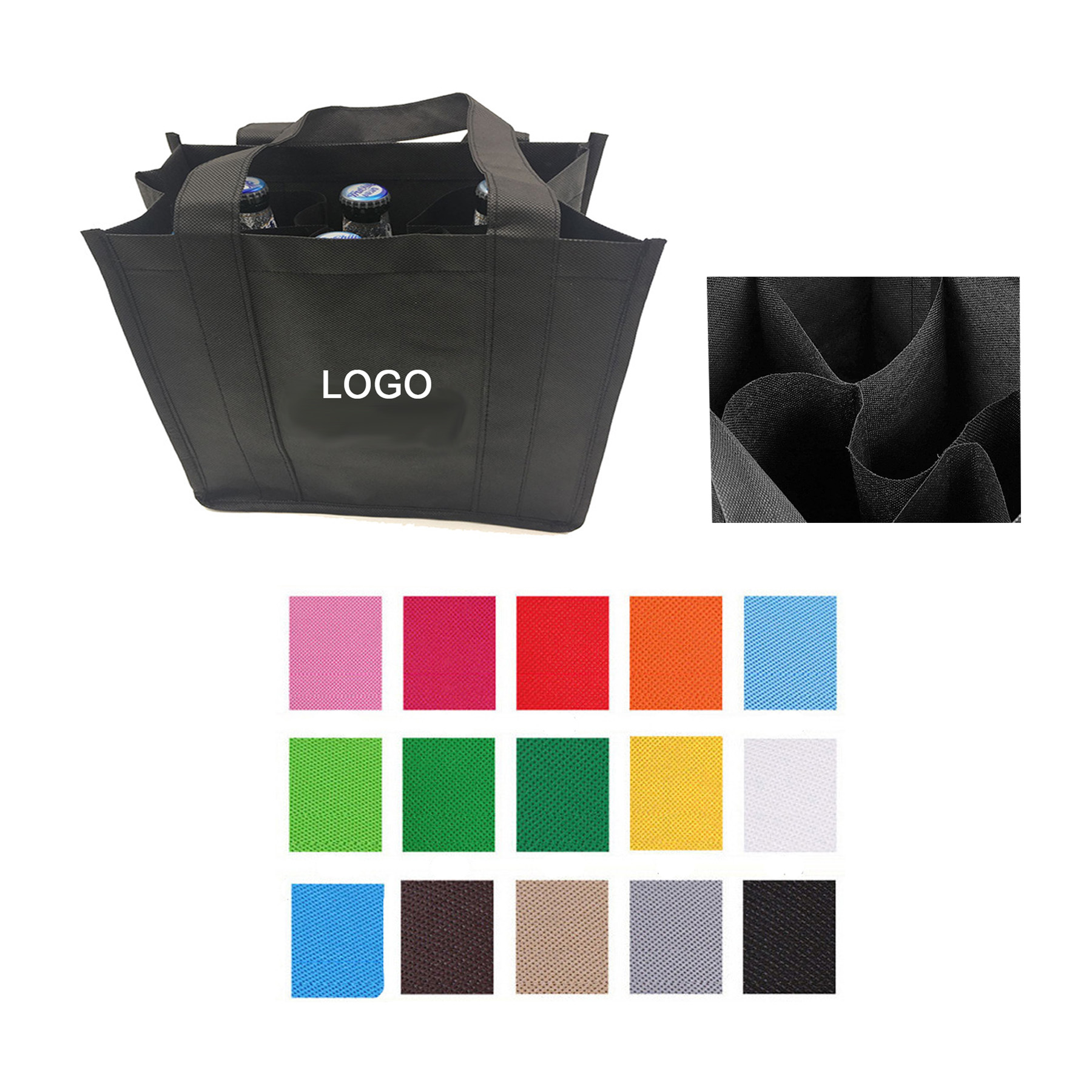 Non-Woven Wine Bags (6 Bottles) 2