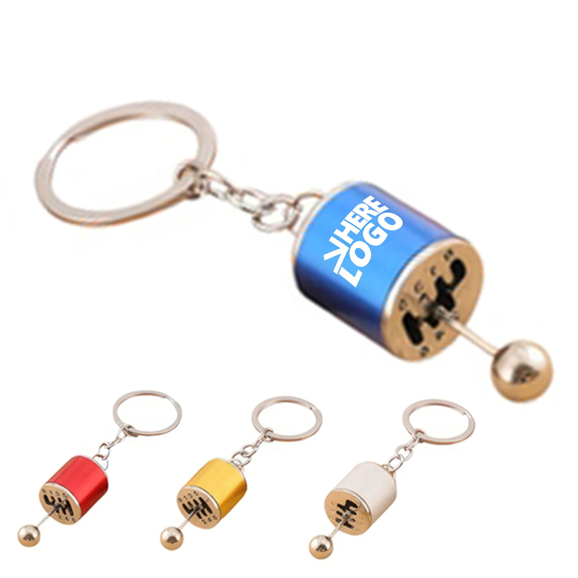 MOQ 20 Car Gearshift Knob Shape Keychain 2