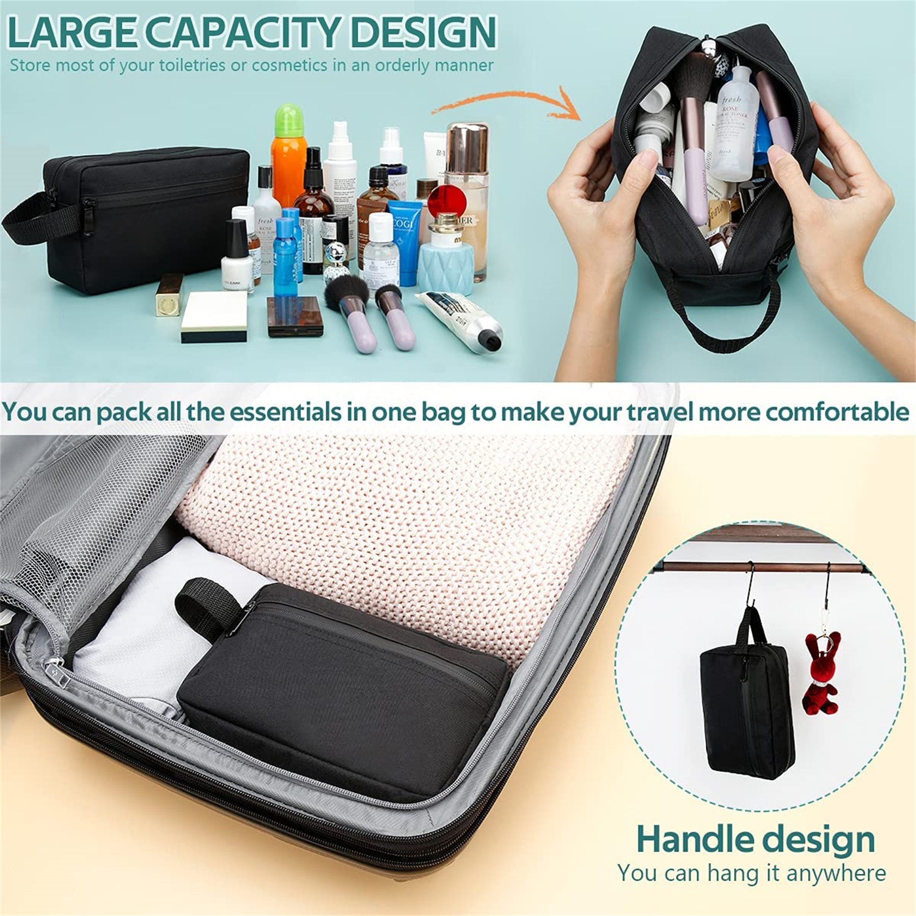 Travel Toiletry Bag For Women And Men 2