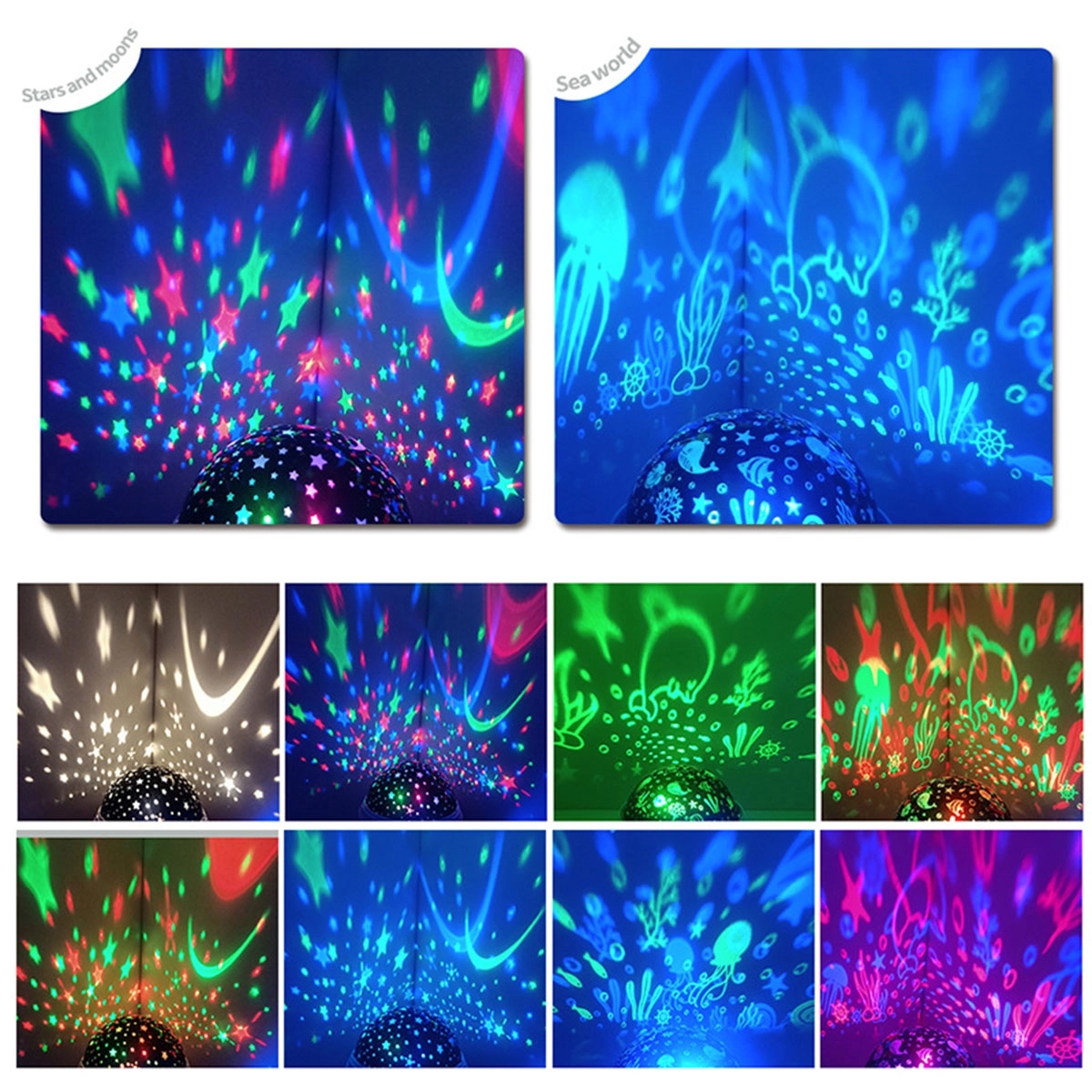Night Light Moon Star Projector 4