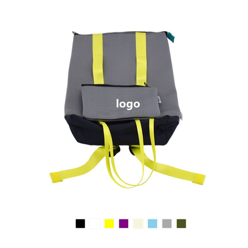 Zippered Neoprene Travel Student Backpack 2