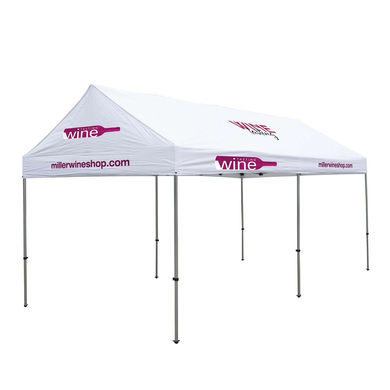 10' x 20' Premium Gable Tent Kit (Full-Color Imprint, 5 Locations)