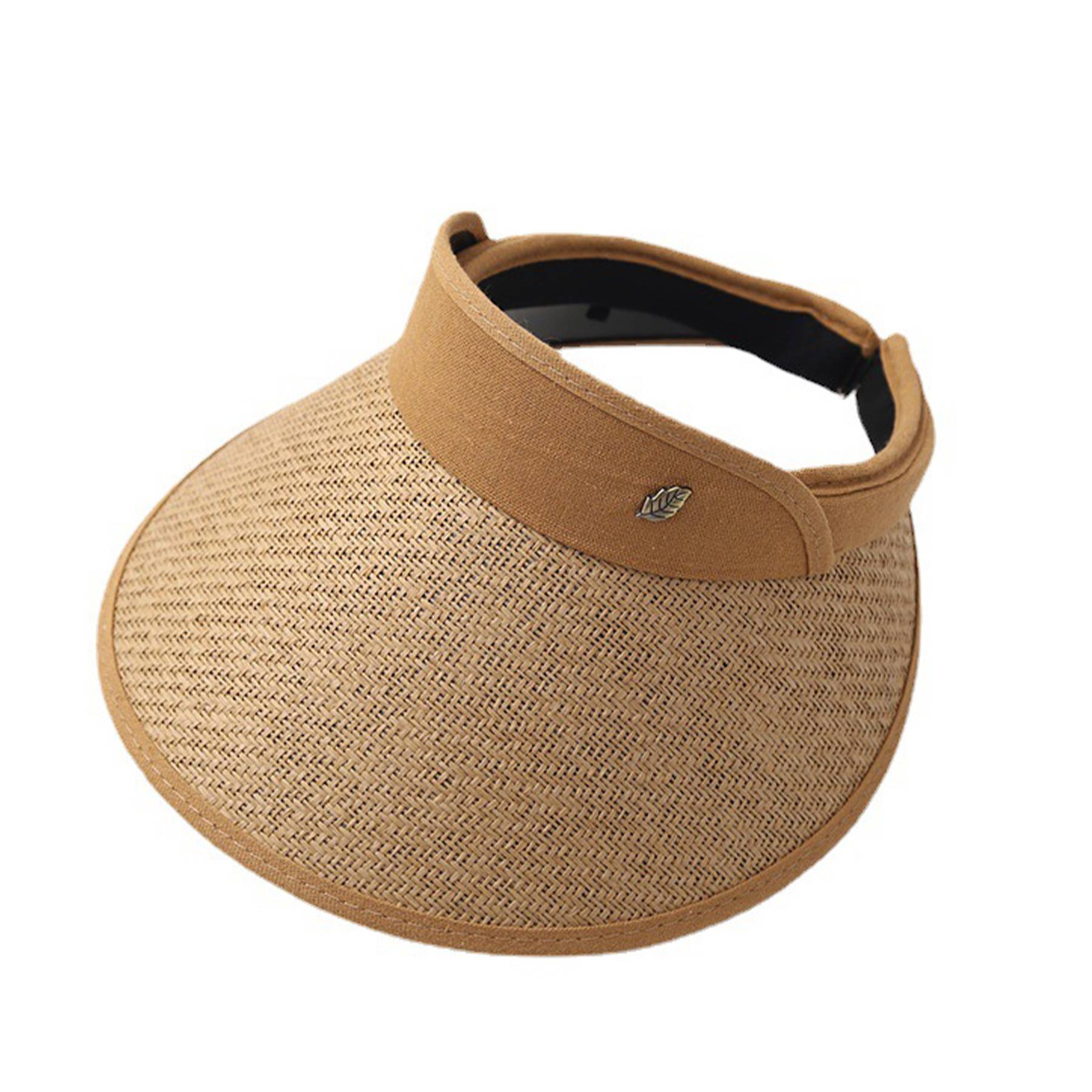 Jute Large brim shade straw hat 1