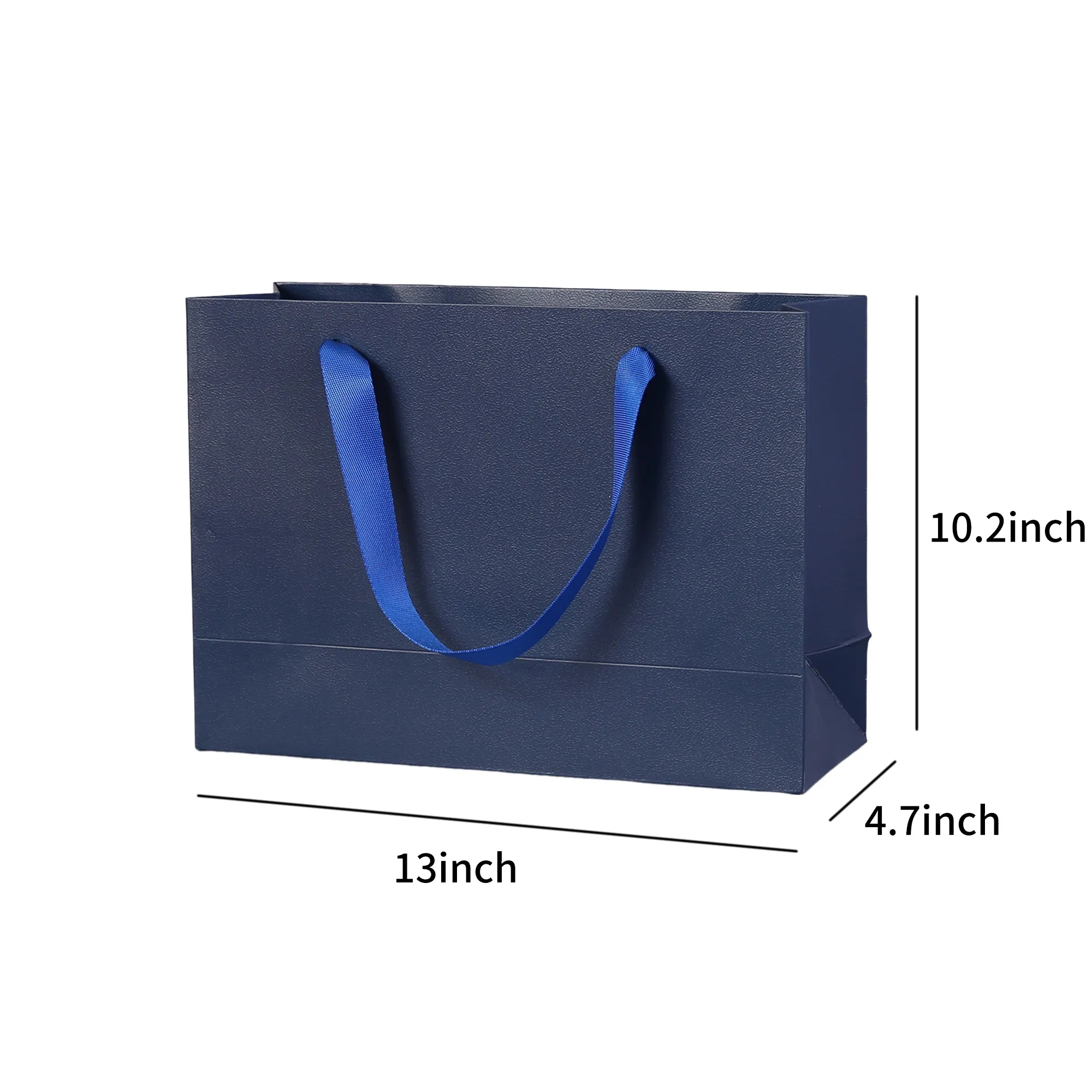 Recyclable Kraft Paper Bag 13x10 with Ribbon Handles 6