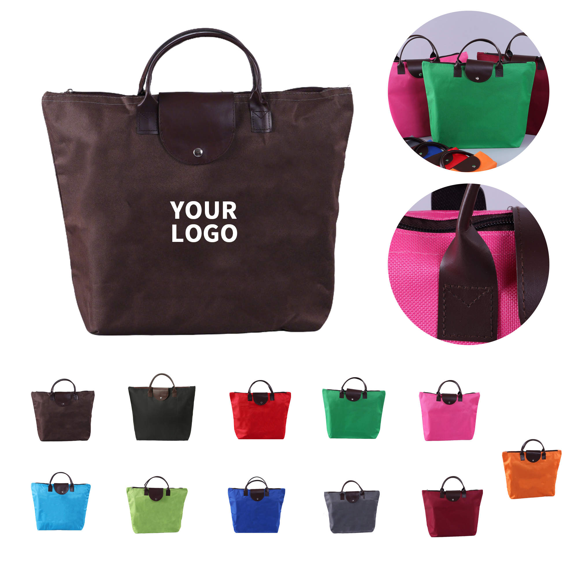 Oxford Cloth Waterproof Bag Simple Design For Daily Carry, custom tote bag with logo imprint 10