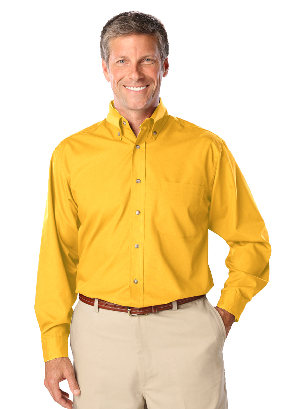 Blue Generation - Men's 1-Pocket Superblend Poplin Shirt 50