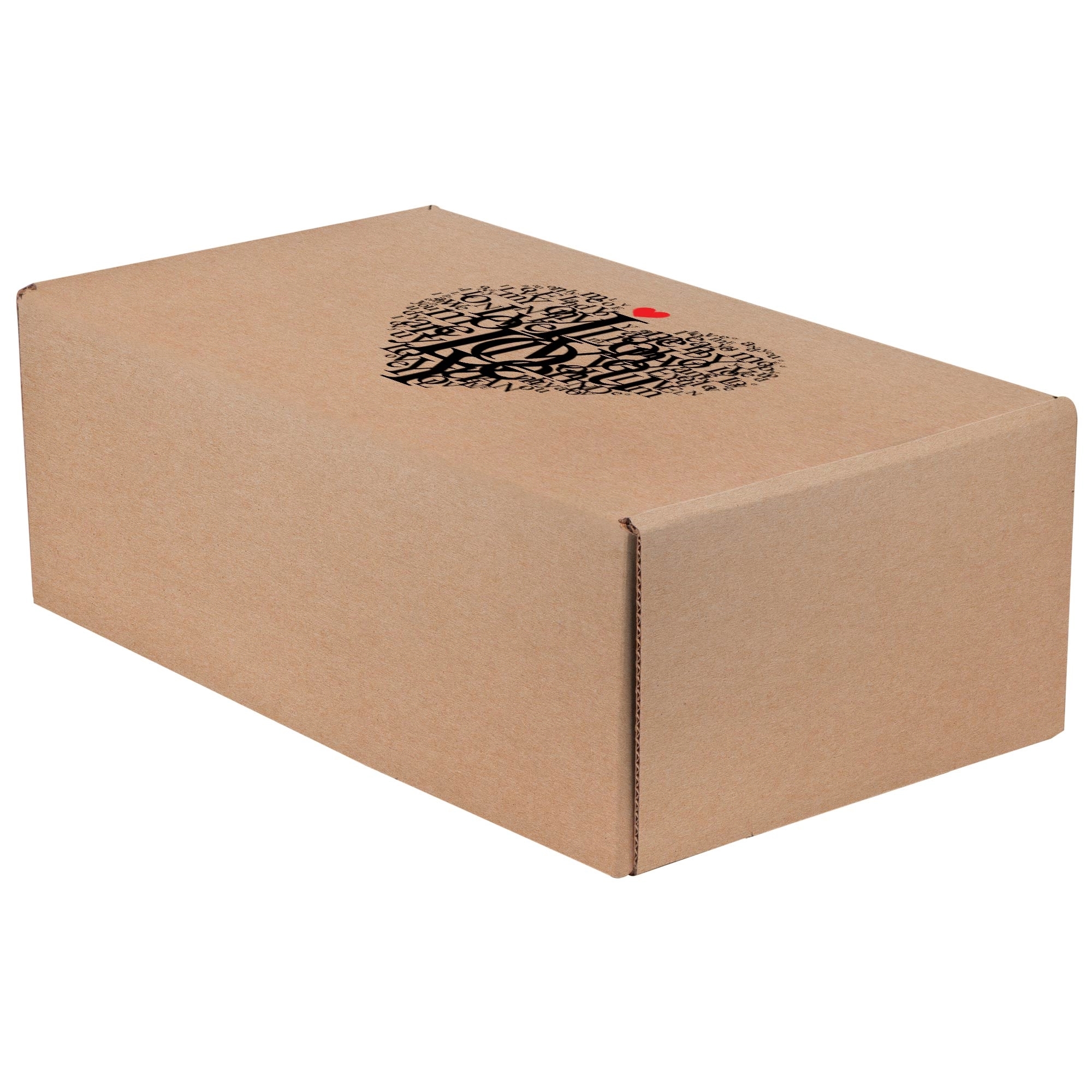 Screen Printed Corrugated Box Medium 11x6.5x4 For Mailers, 3