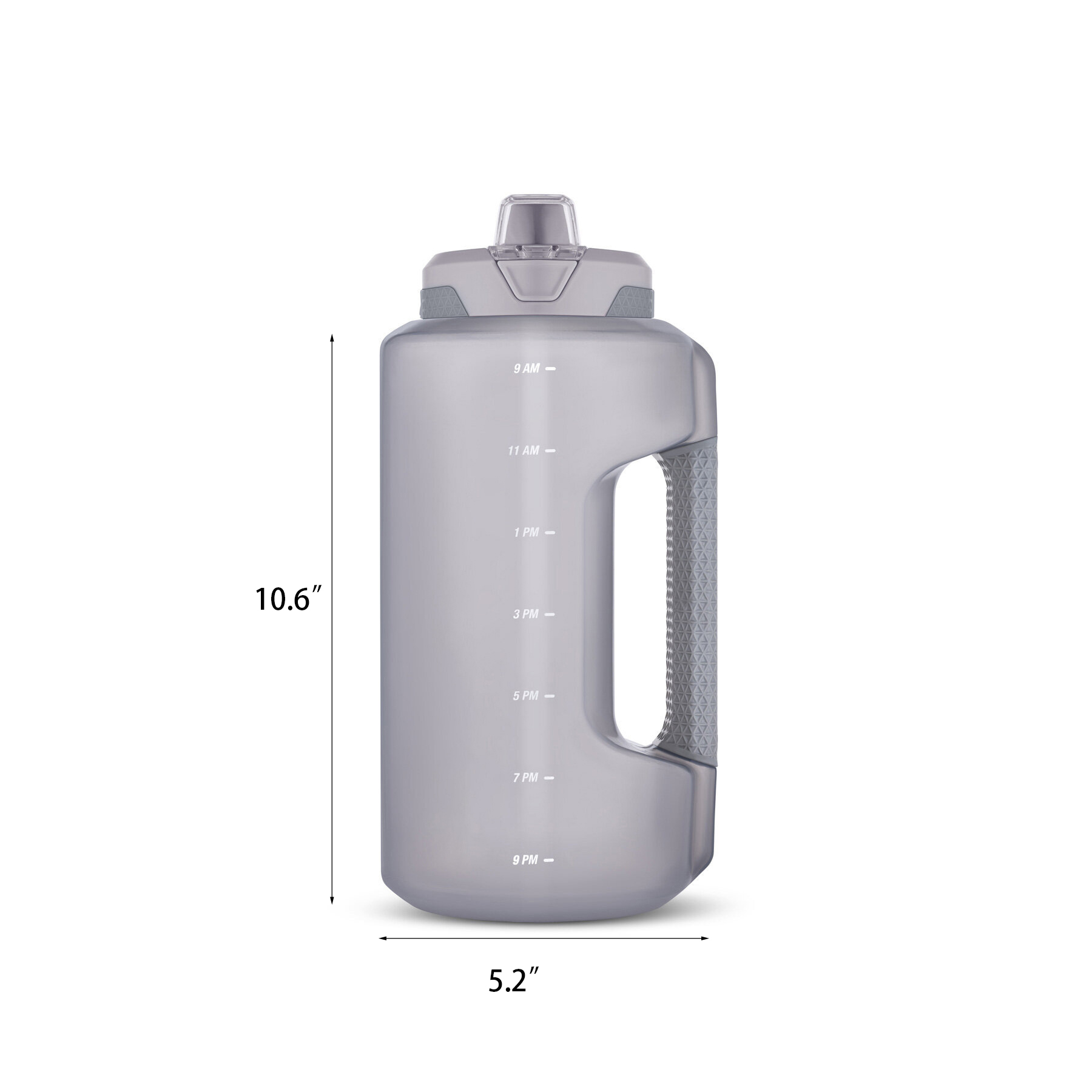 64oz Half Gallon Jug with Time Marker & Handle 3